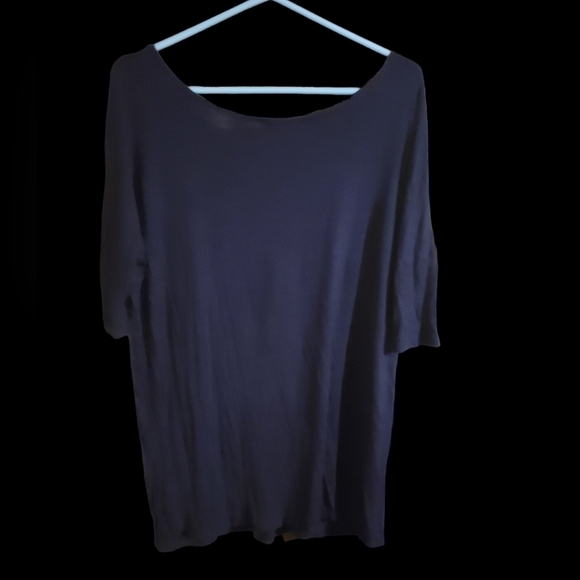 Active collection womens 3/4 sleeve dark navy blue size Medium - Picture 2 of 4